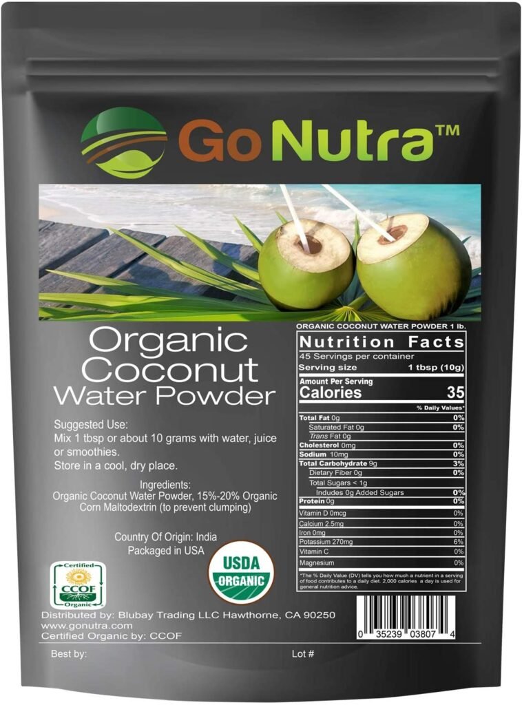 go nutra coconut water powder